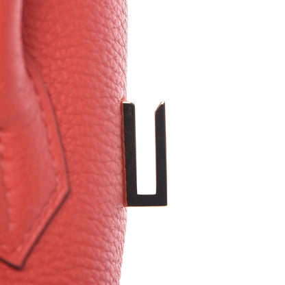 Hermes Togo Birkin 30 Rouge Pivoine 24 of 34