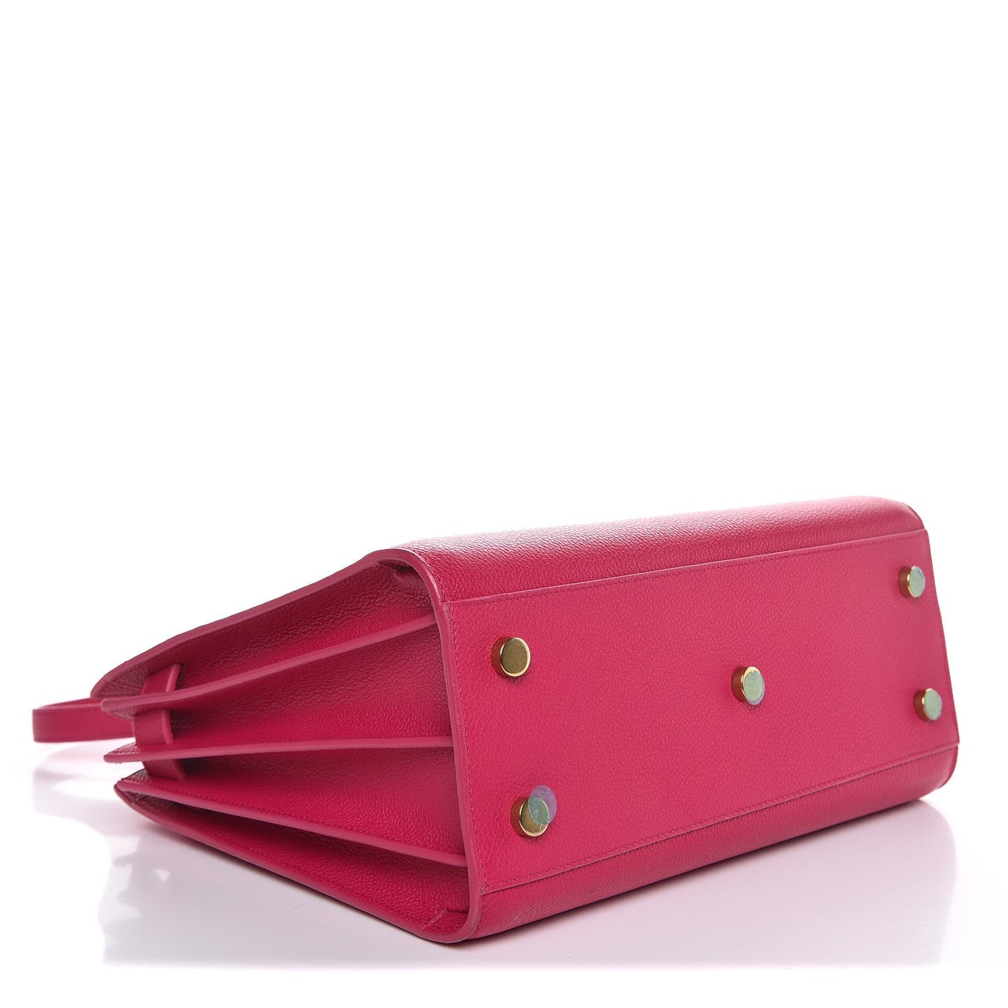 Grained Calfskin Baby Sac De Jour Lipstick Fuchsia