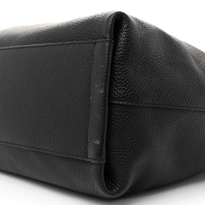 Mansur Gavriel Pebbled Calfskin Everyday Zip Tote Black 9 of 10