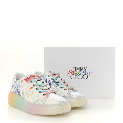 Jimmy Choo x SAILOR MOON Nappa Womens Diamond Light Maxi Sneakers 39 Multicolor White 10 of 10