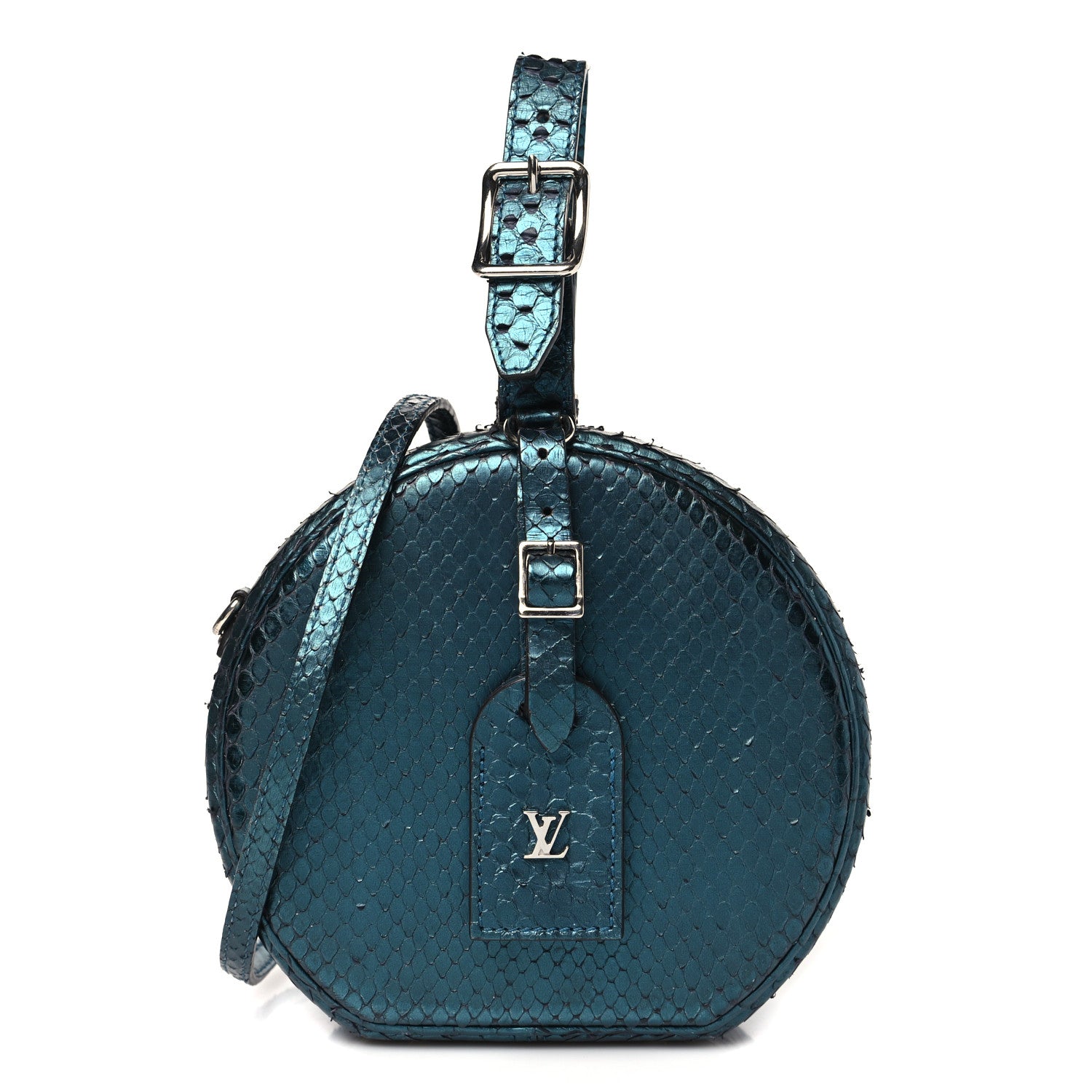 Louis Vuitton Snakeskin Petite Boite Chapeau Deep Green 1 of 9