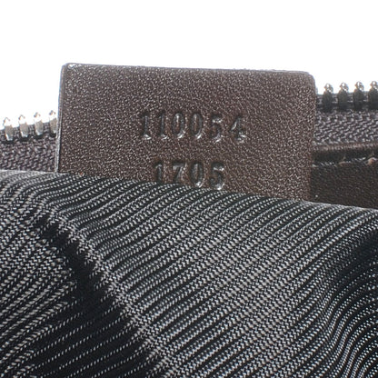 Gucci Denim Monogram Flat Messenger Bag Black 7 of 10