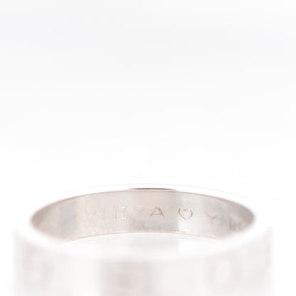 Cartier 18K White Gold 4mm LOVE Wedding Band Ring 51 5.75 6 of 6