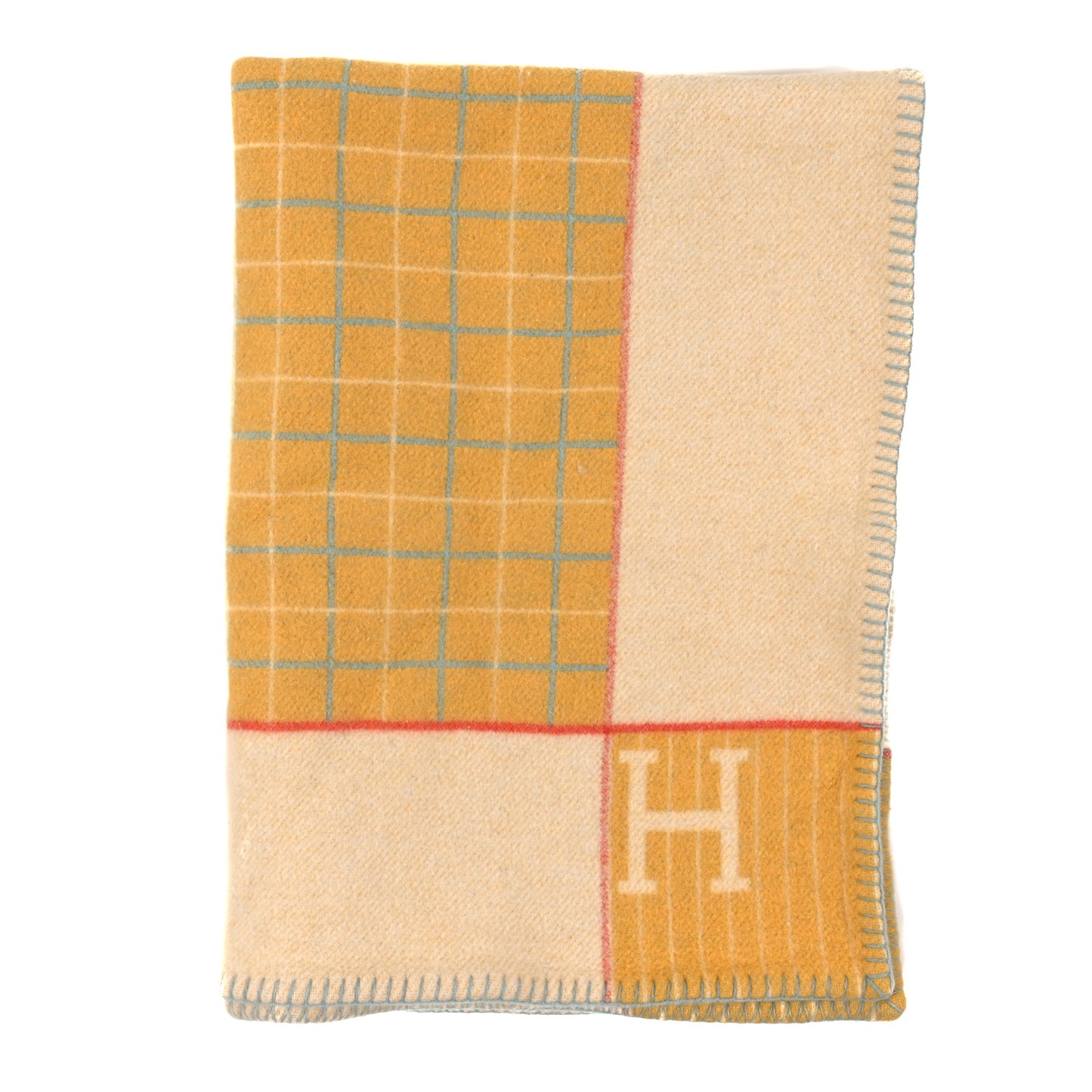 Wool Cashmere Avalon Passe-Passe Blanket Miel