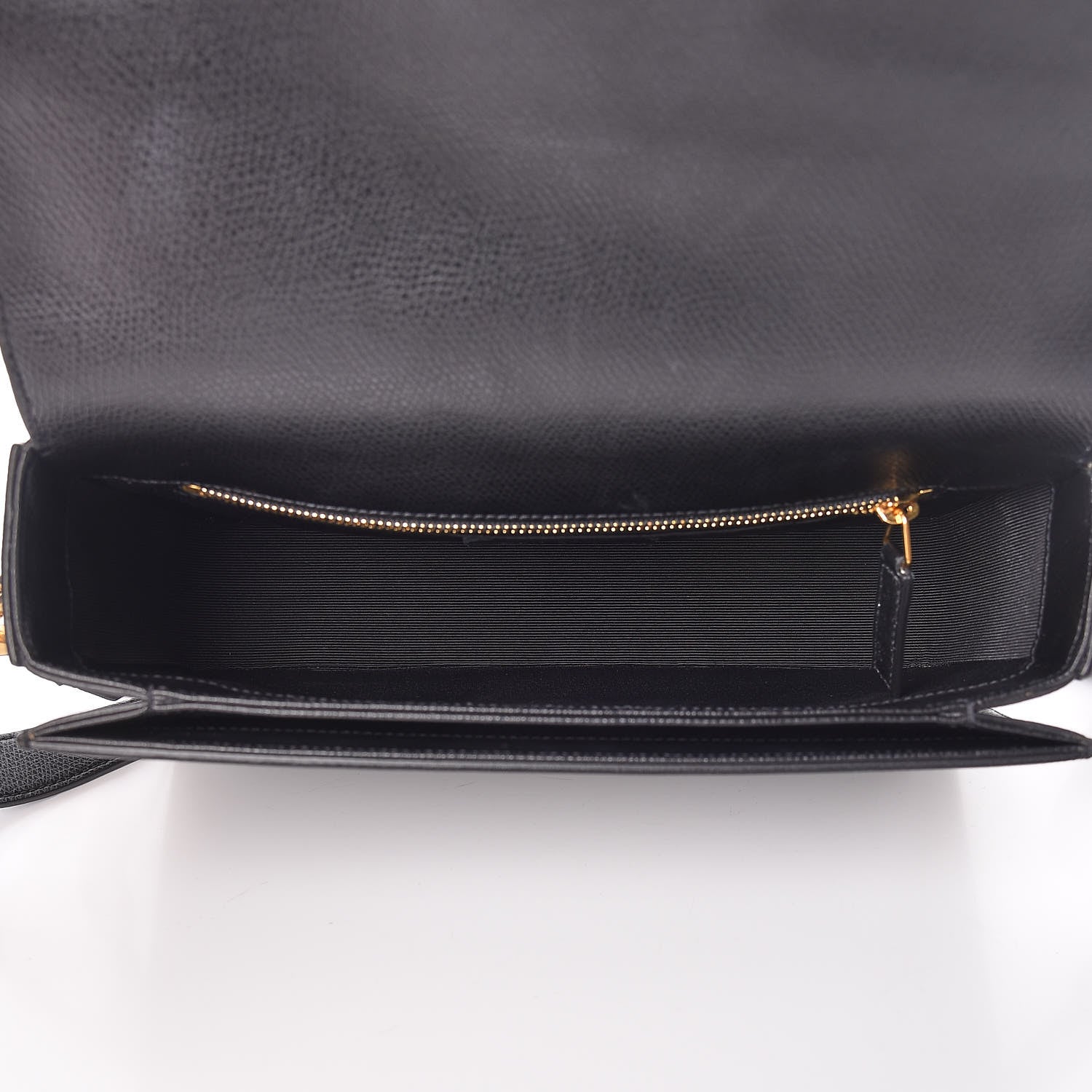 Saint Laurent Textured Calfskin Medium Classic Monogram Universite Bag Black 8 of 12