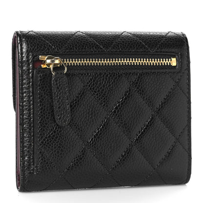 Chanel Caviar Quilted Compact Flap Wallet Black 3 of 12