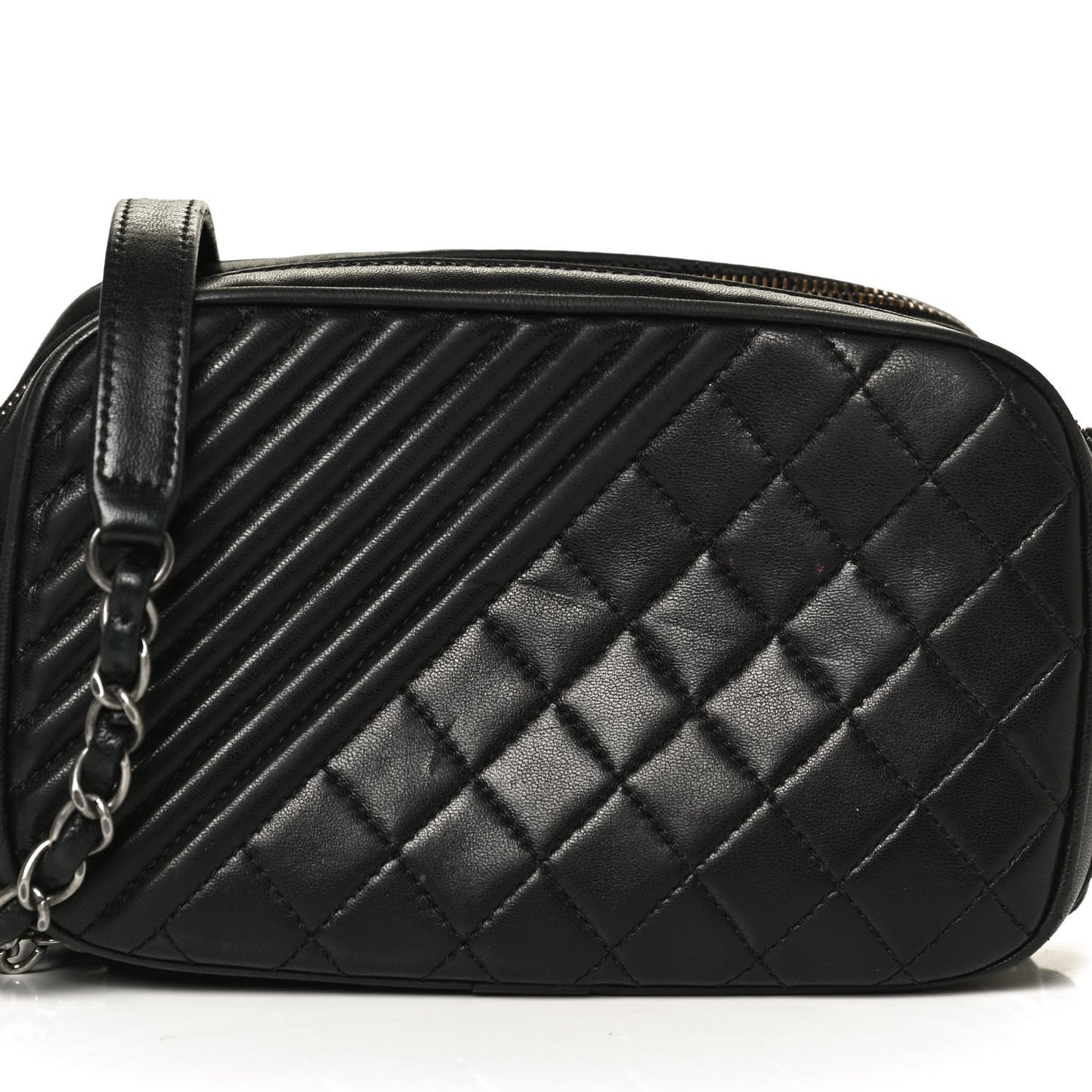 Lambskin Small Coco Boy Camera Case Black