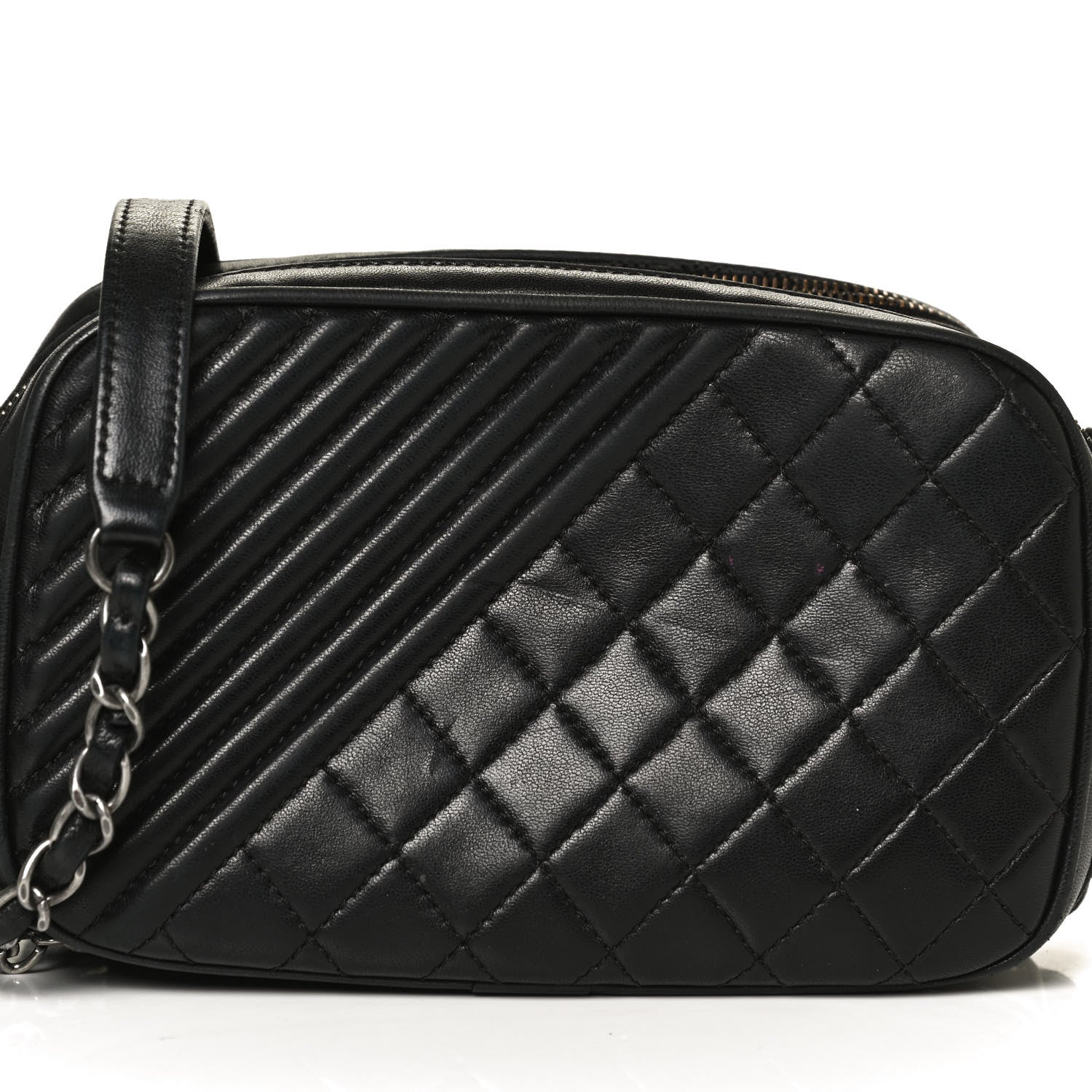 Chanel Lambskin Small Coco Boy Camera Case Black 8 of 10