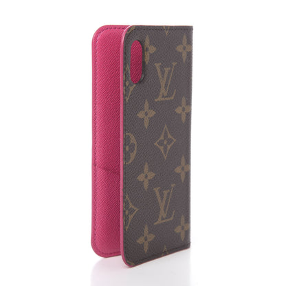Louis Vuitton Monogram iPhone X Folio Case Rose Pop 3 of 6