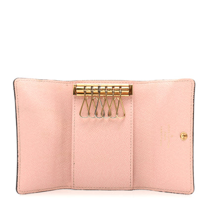 Louis Vuitton Damier Ebene Multicles 6 Key Holder Rose Ballerine 4 of 11