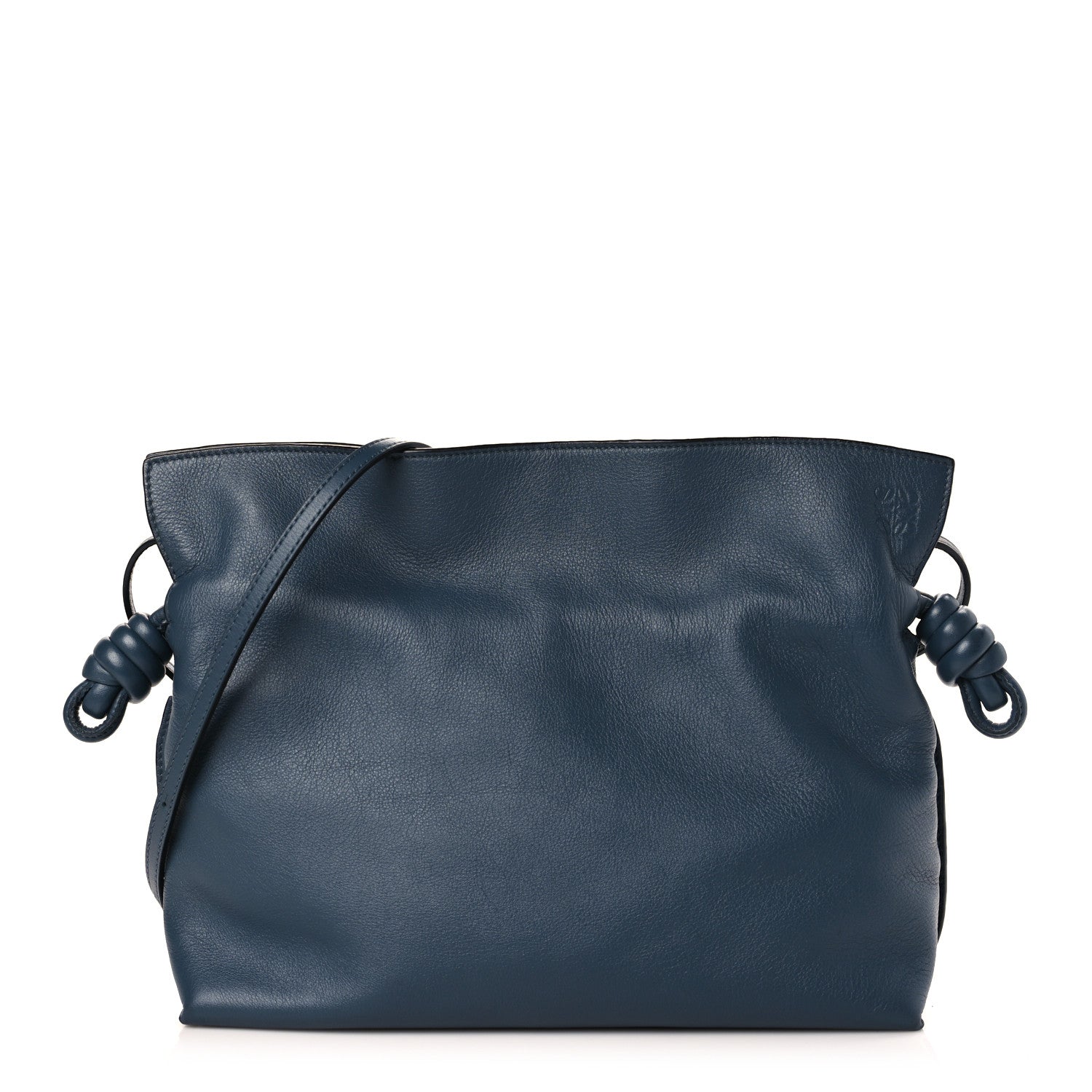 Loewe Calfskin Small Flamenco Knot Bag Indigo 1 of 9