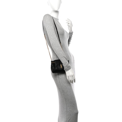 Saint Laurent Lambskin Quilted Monogram Mini Nolita Black 2 of 10