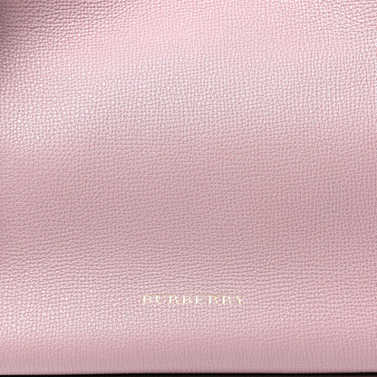 Burberry Grainy Calfskin House Check Small Canterbury Tote Pale Orchid 4 of 5