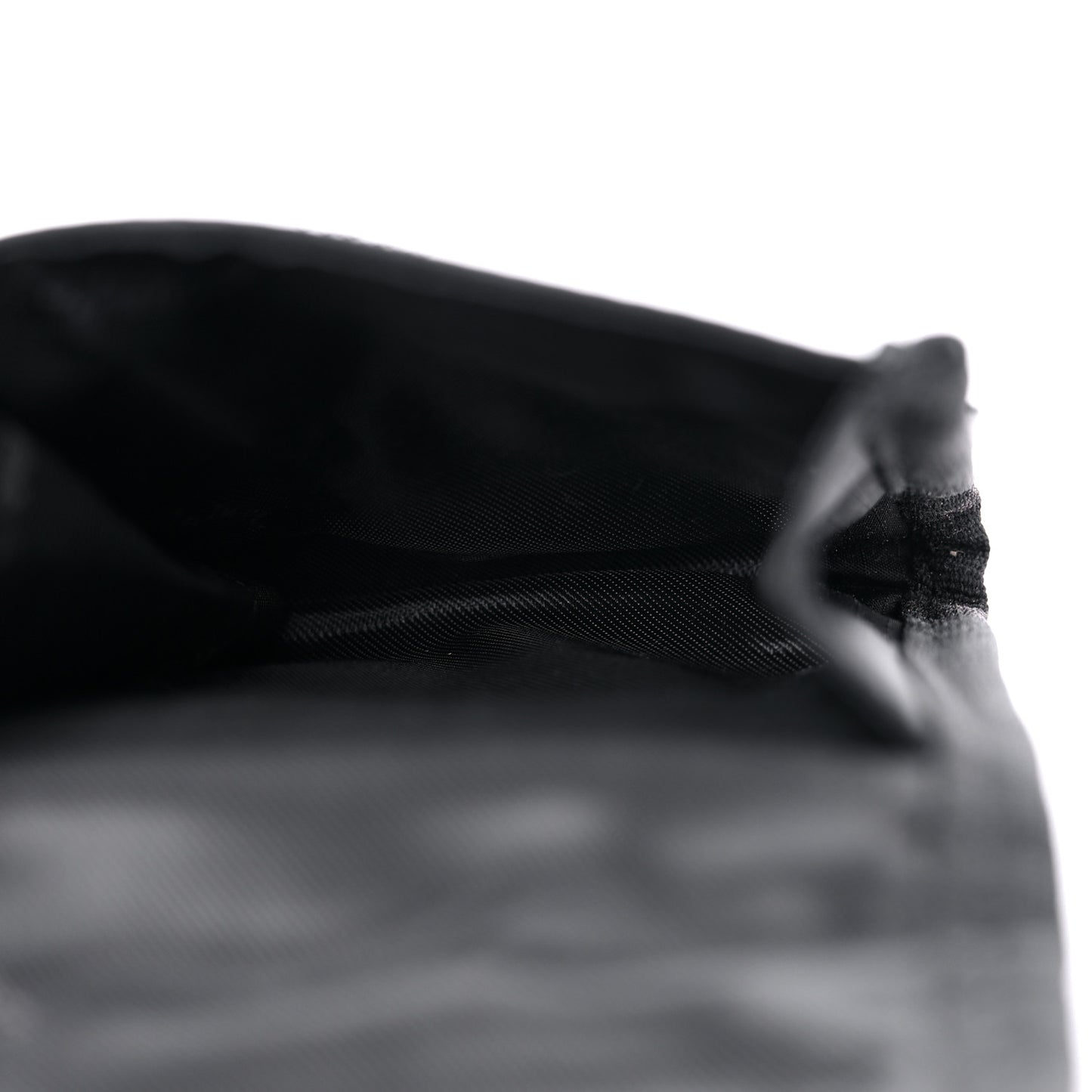 Nylon Two Pocket Belt Bag Black