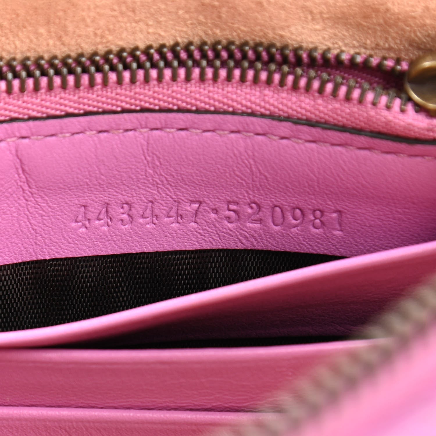 Gucci Calfskin Matelasse Mini GG Marmont Chain Bag Candy Mousse 11 of 11