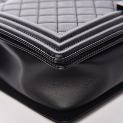 Chanel Calfskin Quilted New Medium Boy Flap So Black 8 of 13