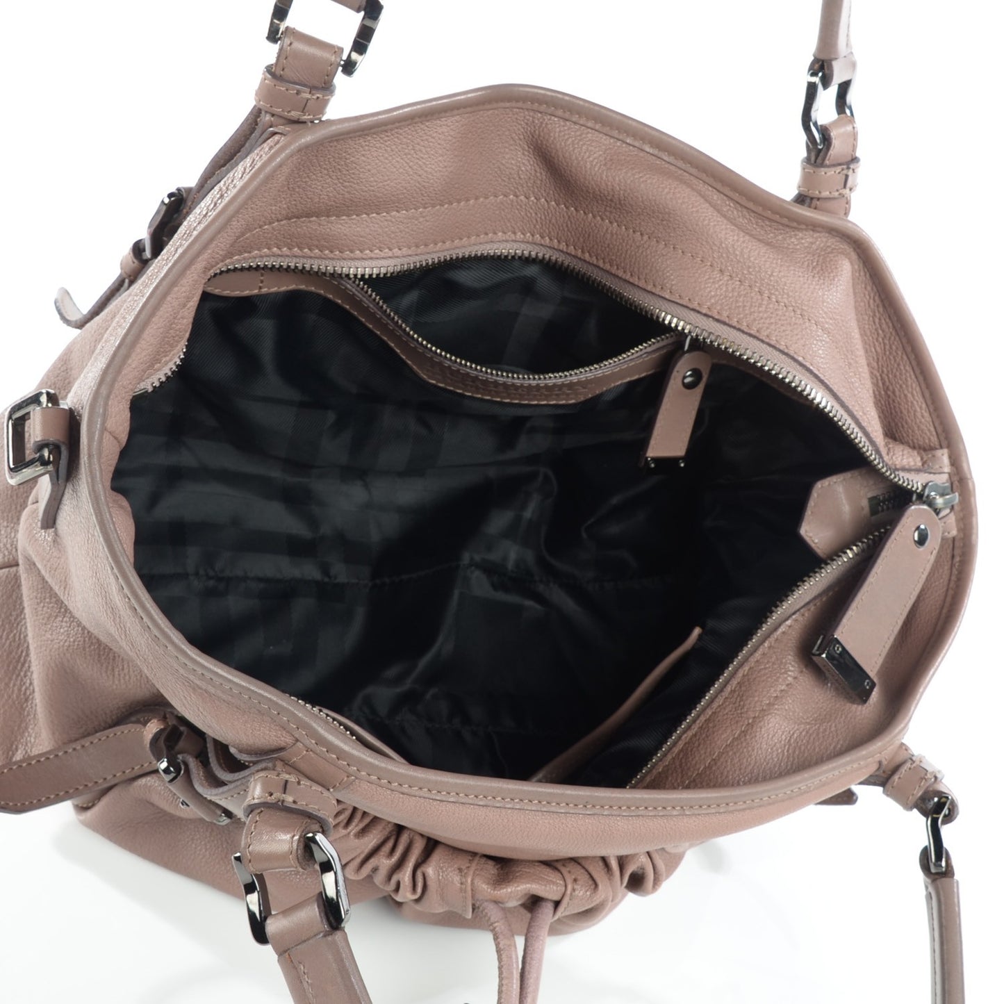 Heritage Grained Leather Farrar Drawstring Tote