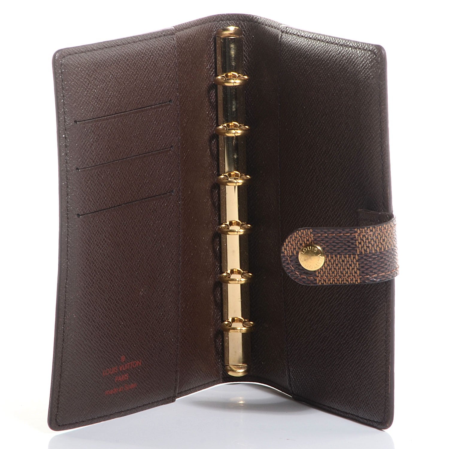 Louis Vuitton Damier Ebene Small Ring Agenda Cover 5 of 7