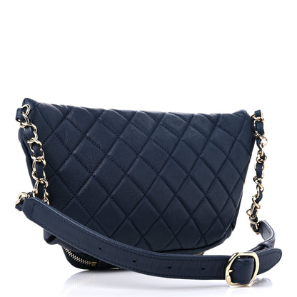 Chanel Caviar Quilted Business Affinity Waist Belt Bag Navy 3 of 10