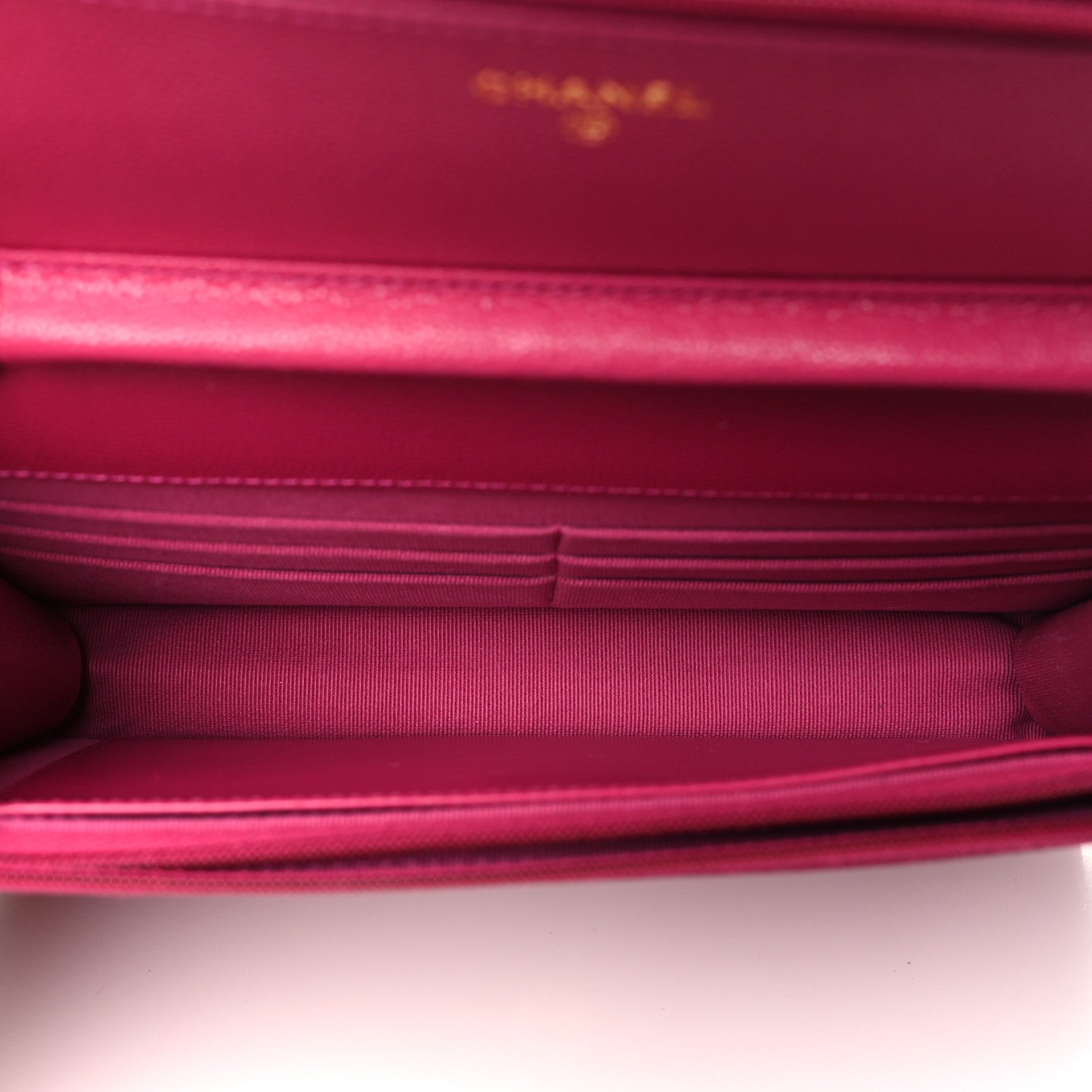 Chanel Caviar Quilted Wallet on Chain WOC Fuchsia 5 of 12