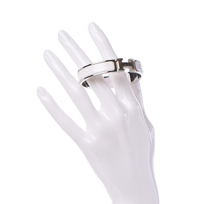 Hermes Enamel Narrow Clic Clac H Bracelet PM White 2 of 5