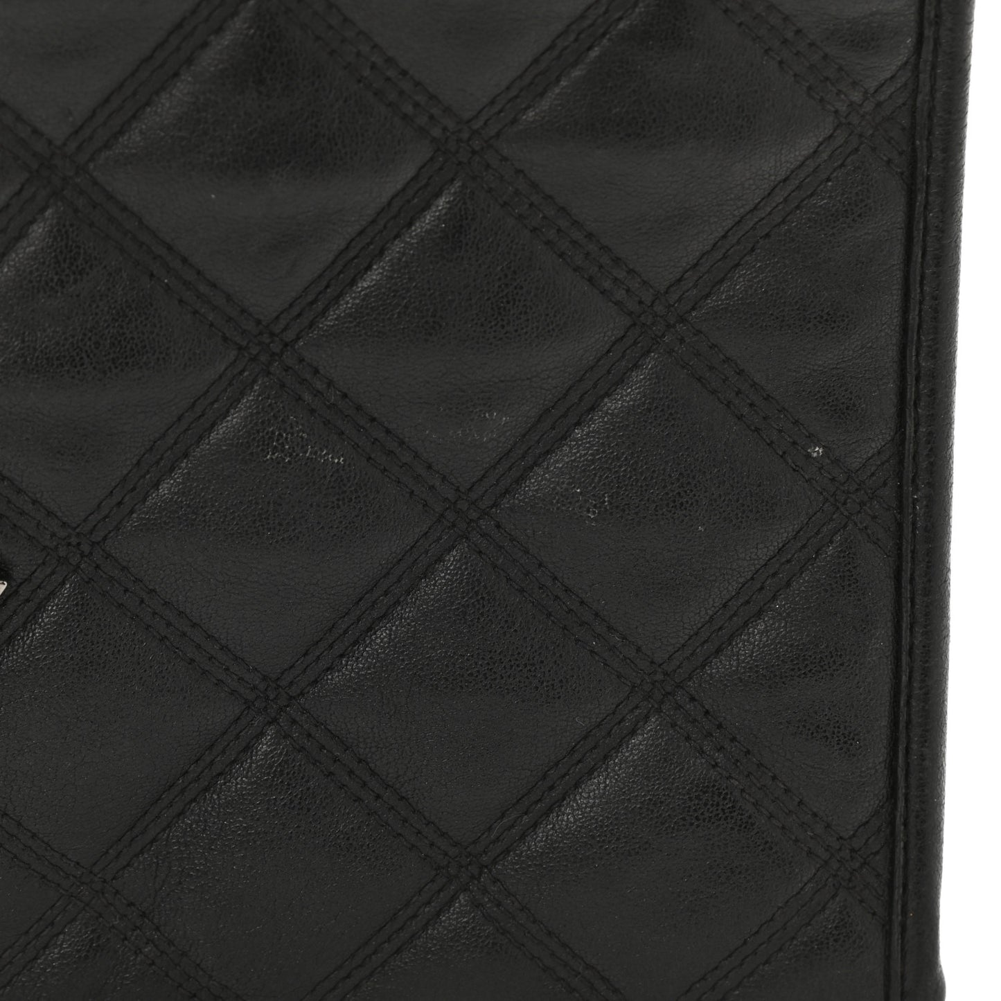 Lambskin Quilted Small Becky Chain Bag Black