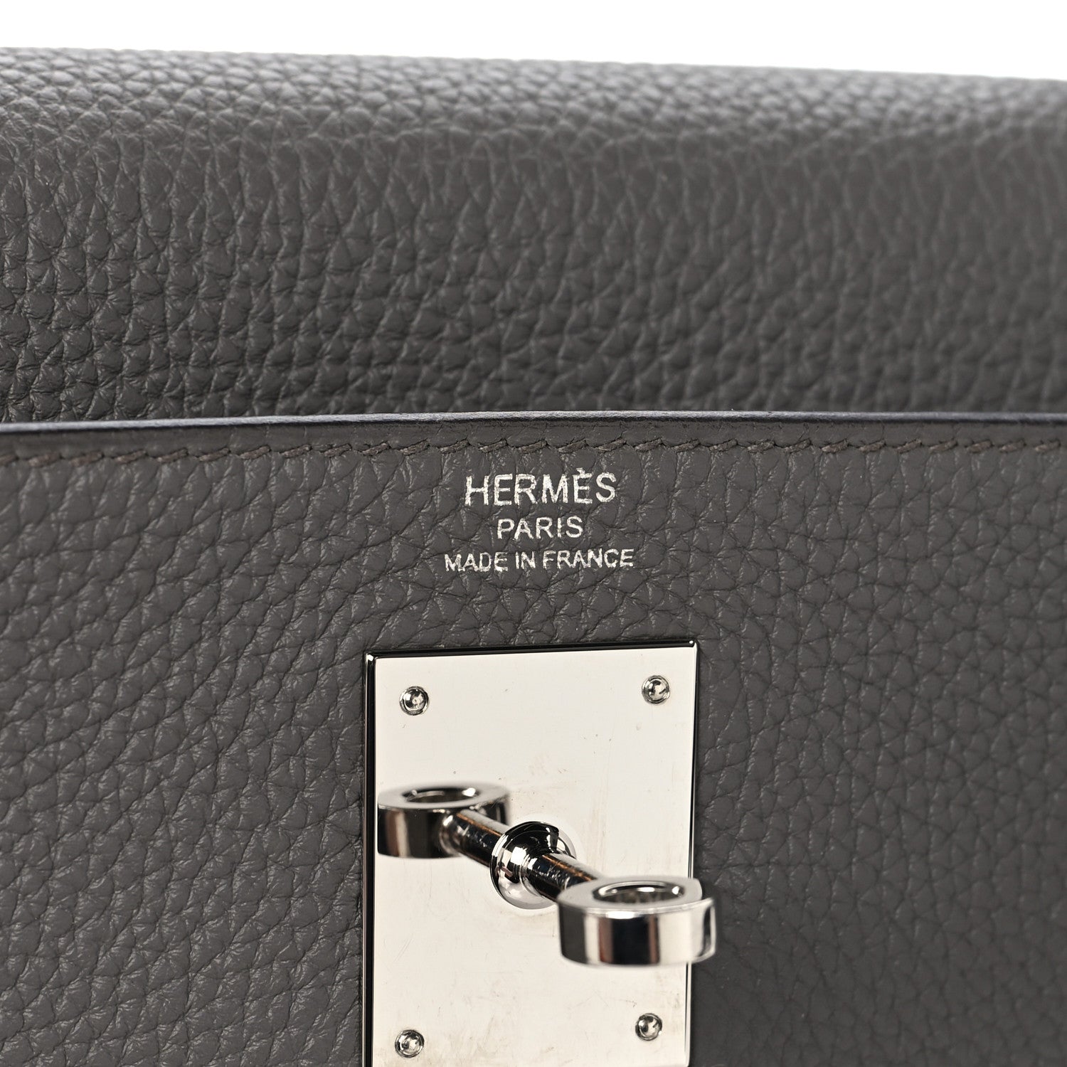 Hermes Togo Kelly Retourne 28 Etain 5 of 12
