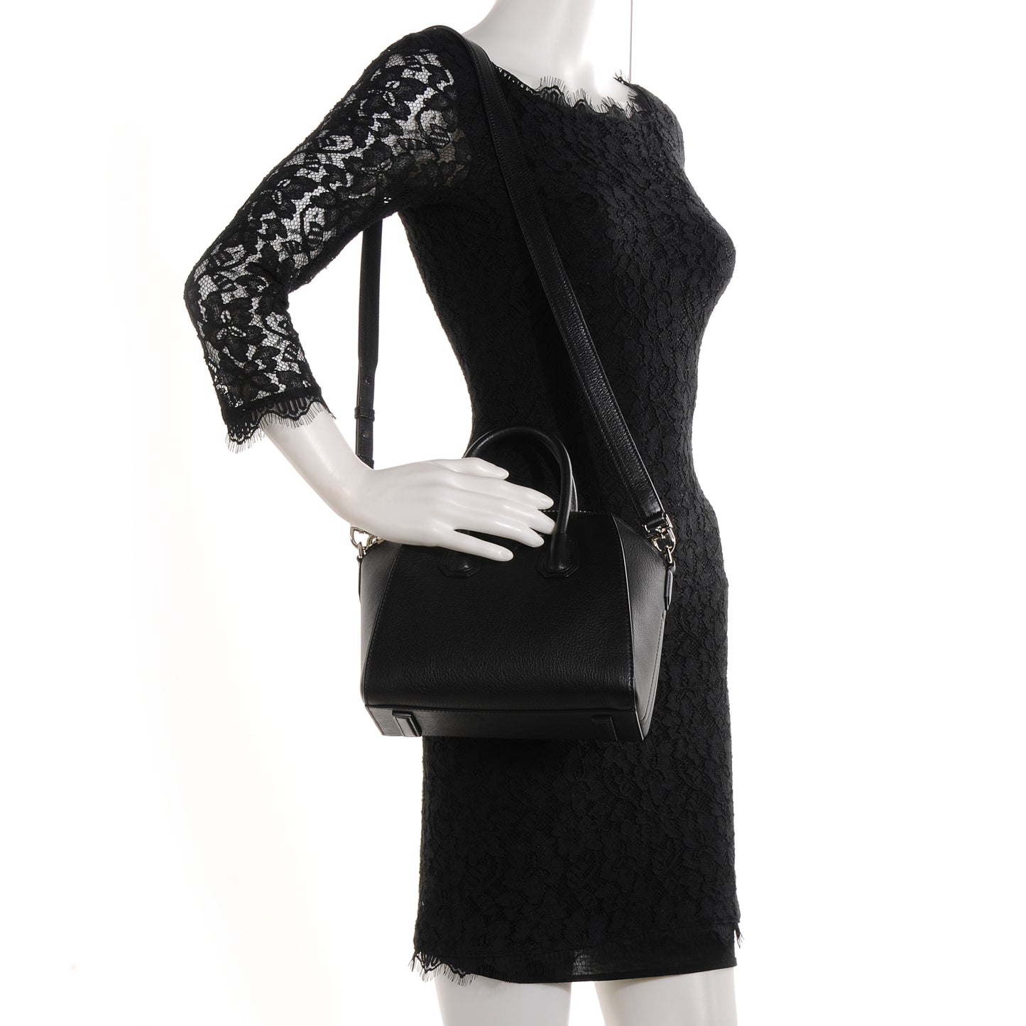 Sugar Goatskin Mini Antigona Black