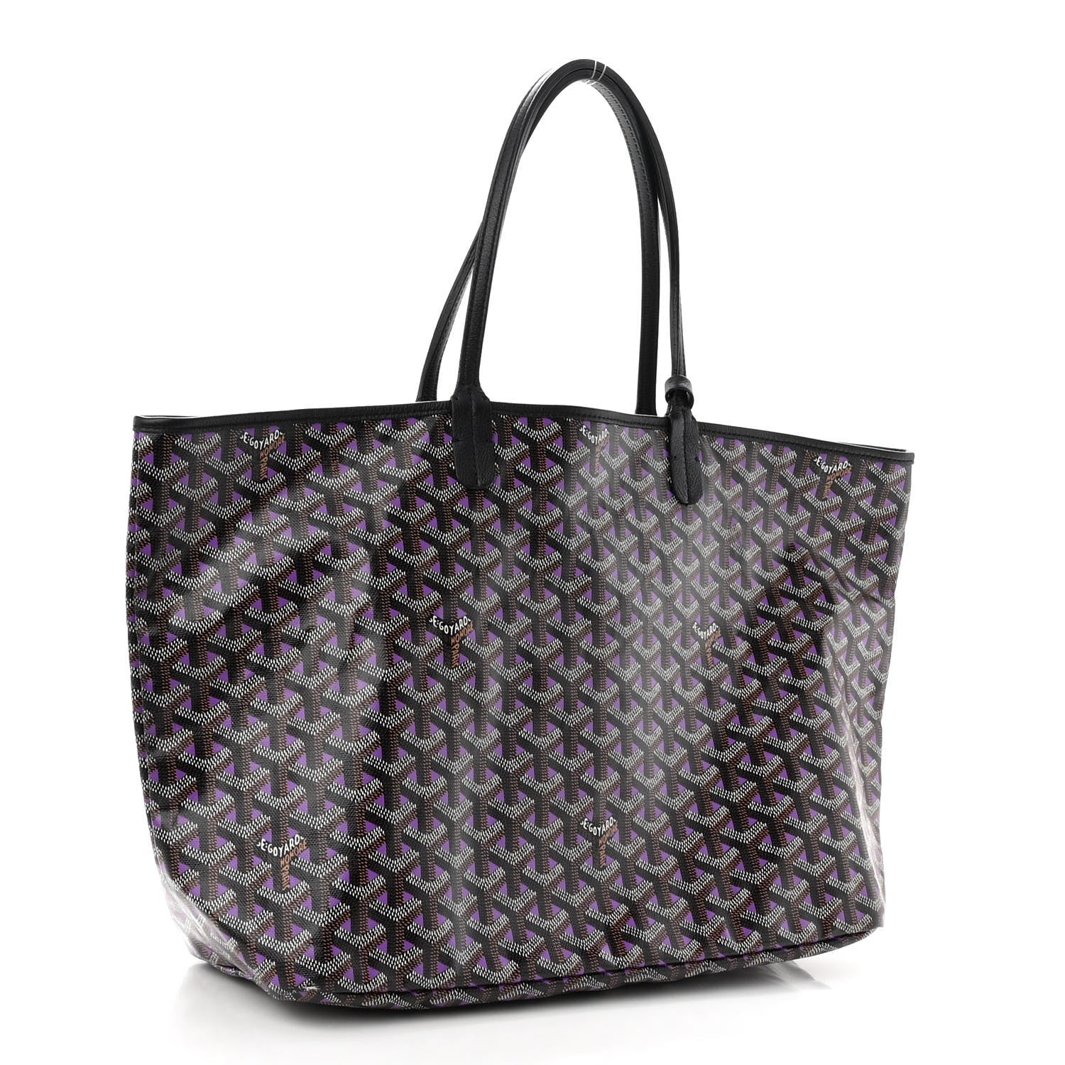 Goyard Goyardine Saint Louis Claire Voie PM Black Violet 4 of 10