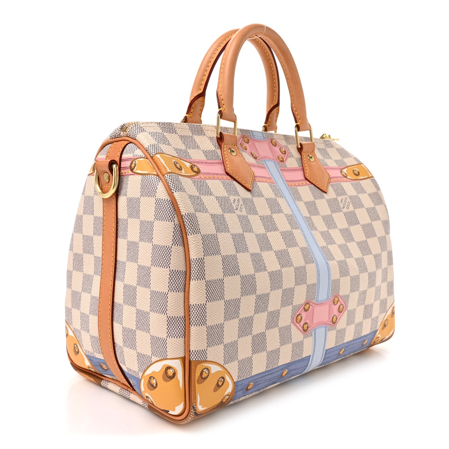 Damier Azur Summer Trunks Speedy Bandouliere 30