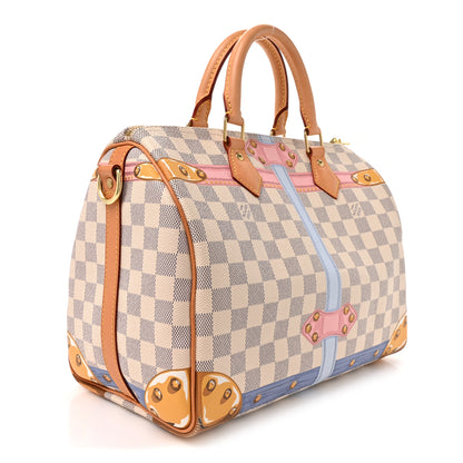 Louis Vuitton Damier Azur Summer Trunks Speedy Bandouliere 30 2 of 10