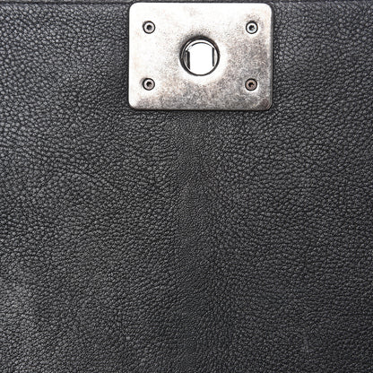 Chanel Grained Calfskin Quilted New Medium Boy Flap Black 13 of 14