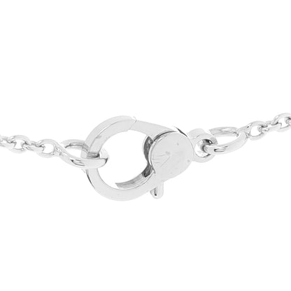 Hermes 18K White Gold Diamond Finesse Pendant Necklace 4 of 6