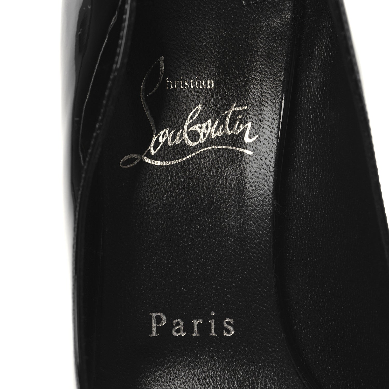 Christian Louboutin Patent Hot Chick Alta 120 Pumps 38.5 Black 8 of 8