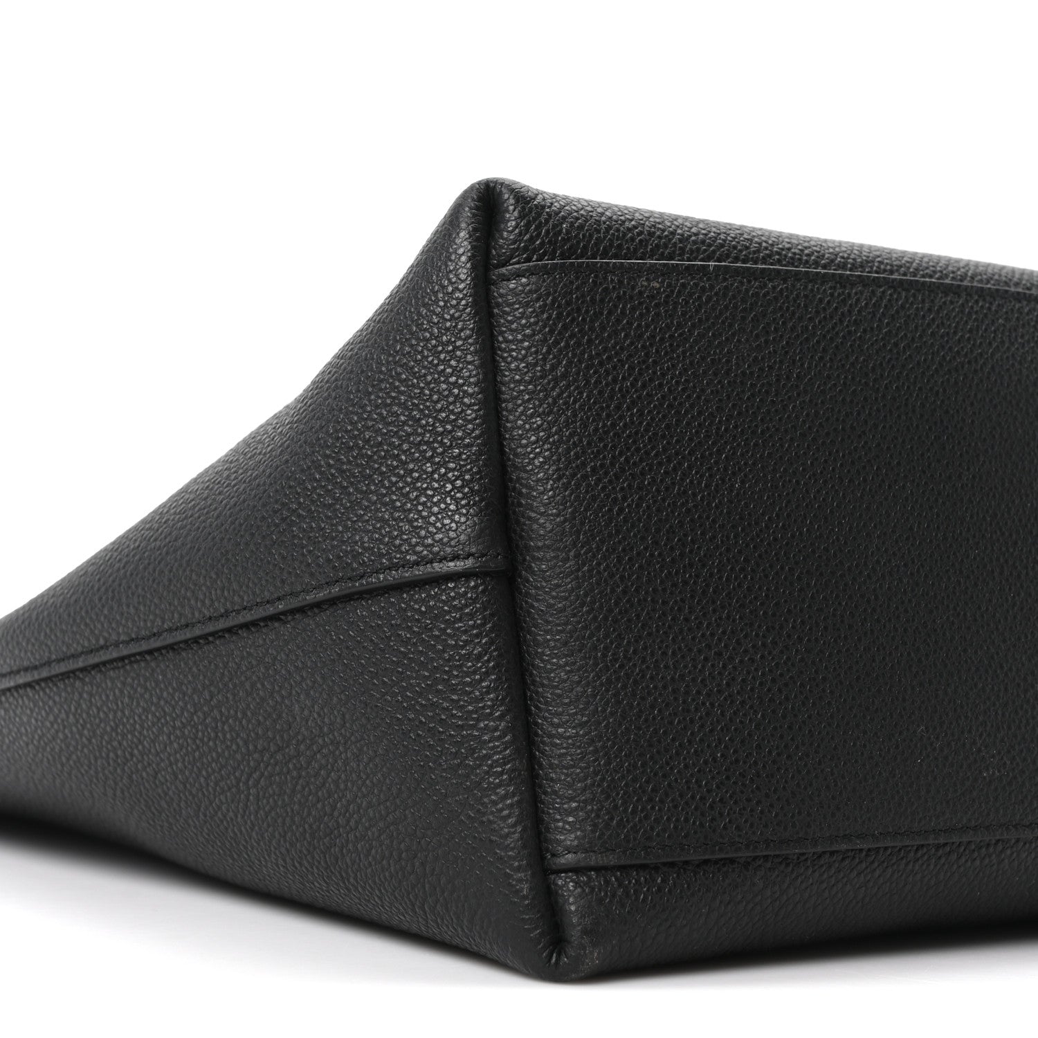 Saint Laurent Calfskin Bold Shopping Tote Black 8 of 9