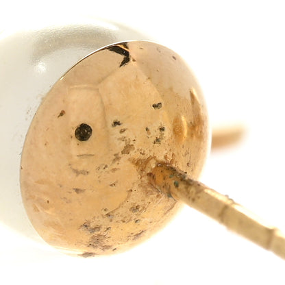 Christian Dior Pearl Crystal Tribal Logo Charms Earrings Gold 5 of 7