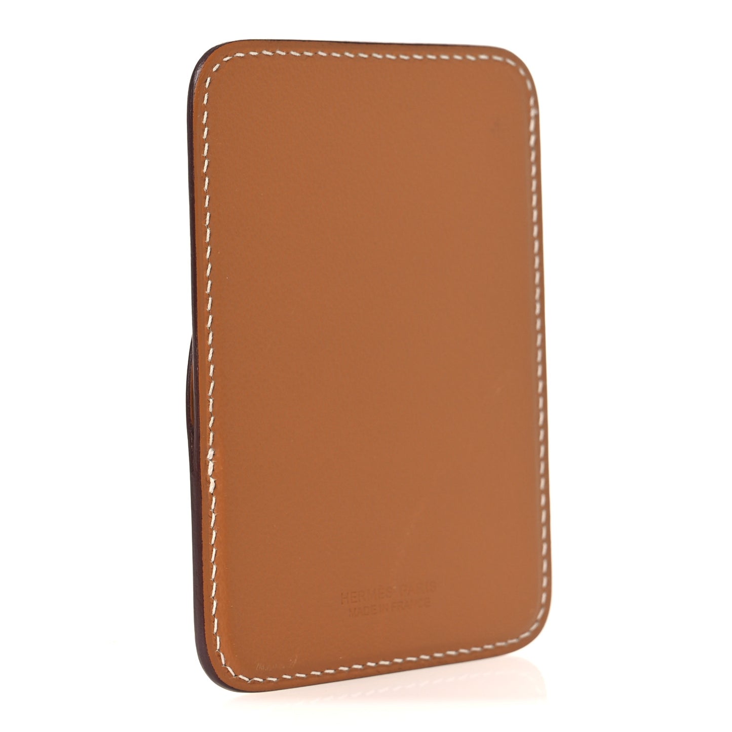 Swift Stitched Cheval MagSafe Card Holder Gold