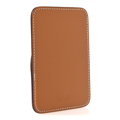 Hermes Swift Stitched Cheval MagSafe Card Holder Gold 3 of 7