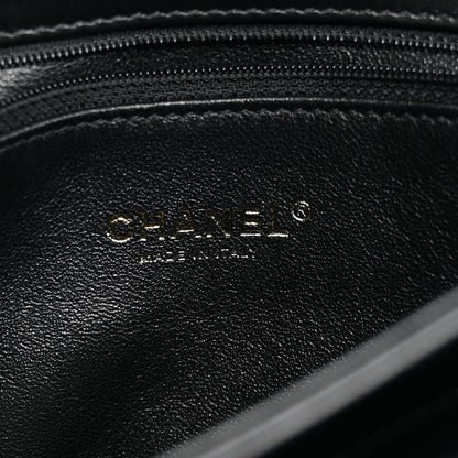 Chanel Lambskin Chevron Quilted Medium Trendy CC Dual Handle Flap Bag Black 6 of 13