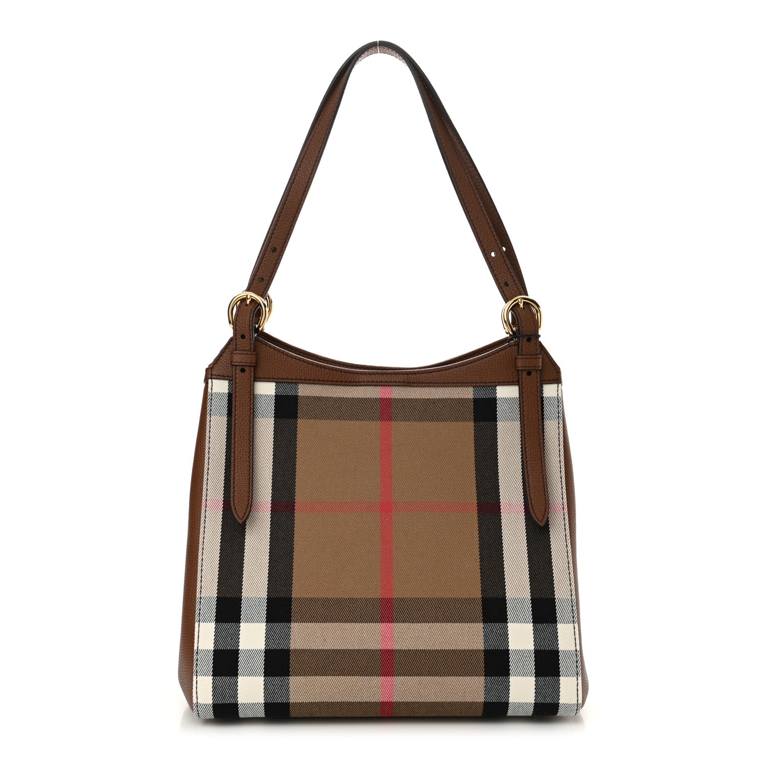 Burberry House Check Small Canterbury Tote Tan 1 of 9