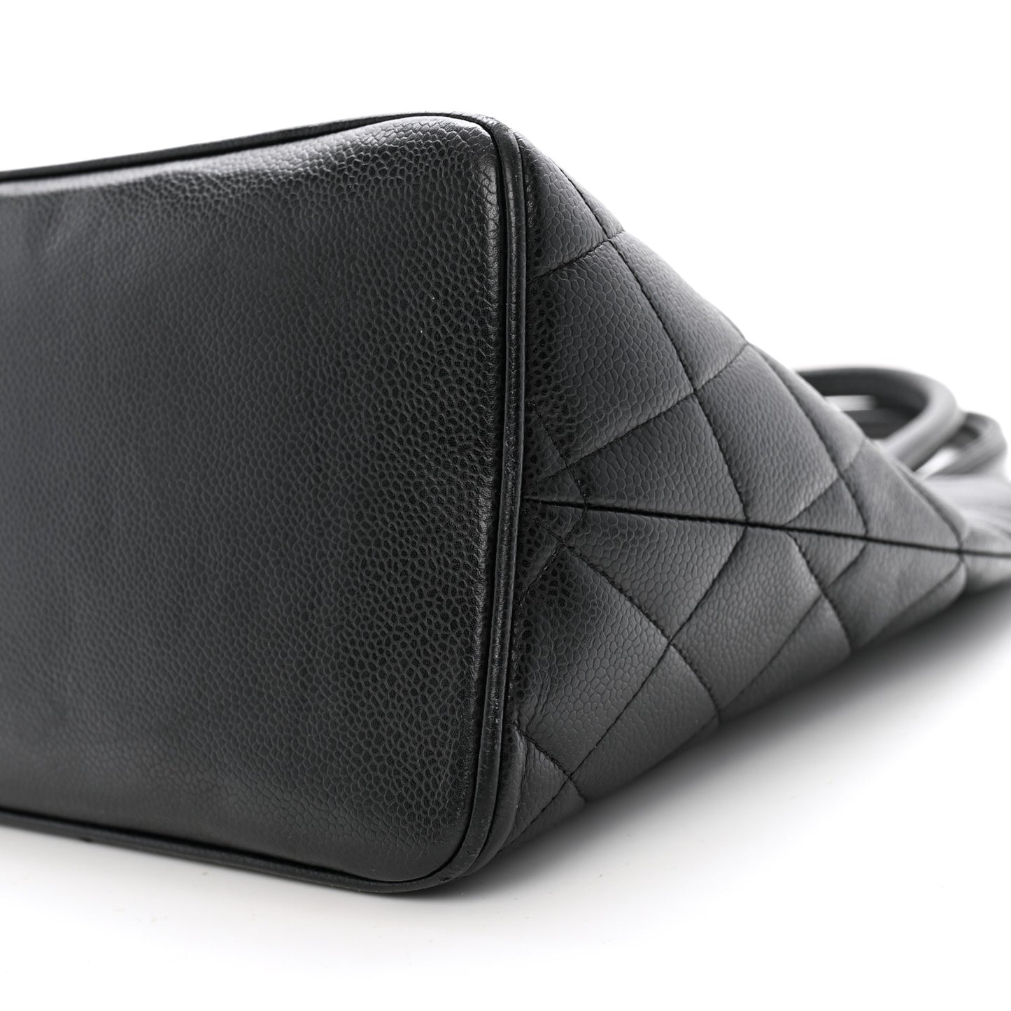 Caviar Quilted Medallion Tote Black