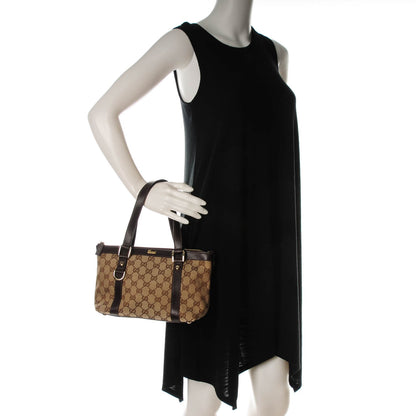Gucci Monogram Small Abbey Tote Dark Brown 2 of 9