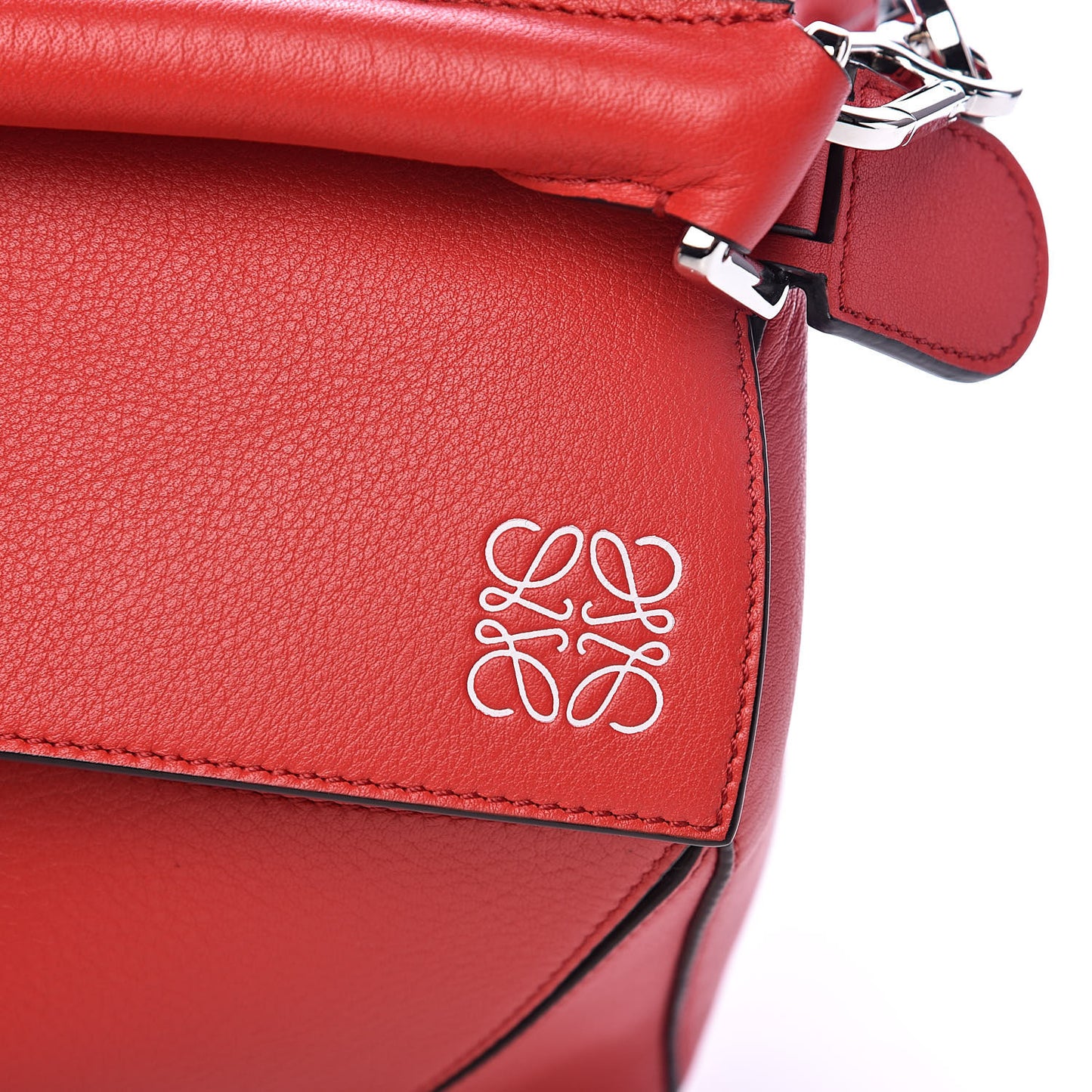 Calfskin Medium Puzzle Bag Scarlet