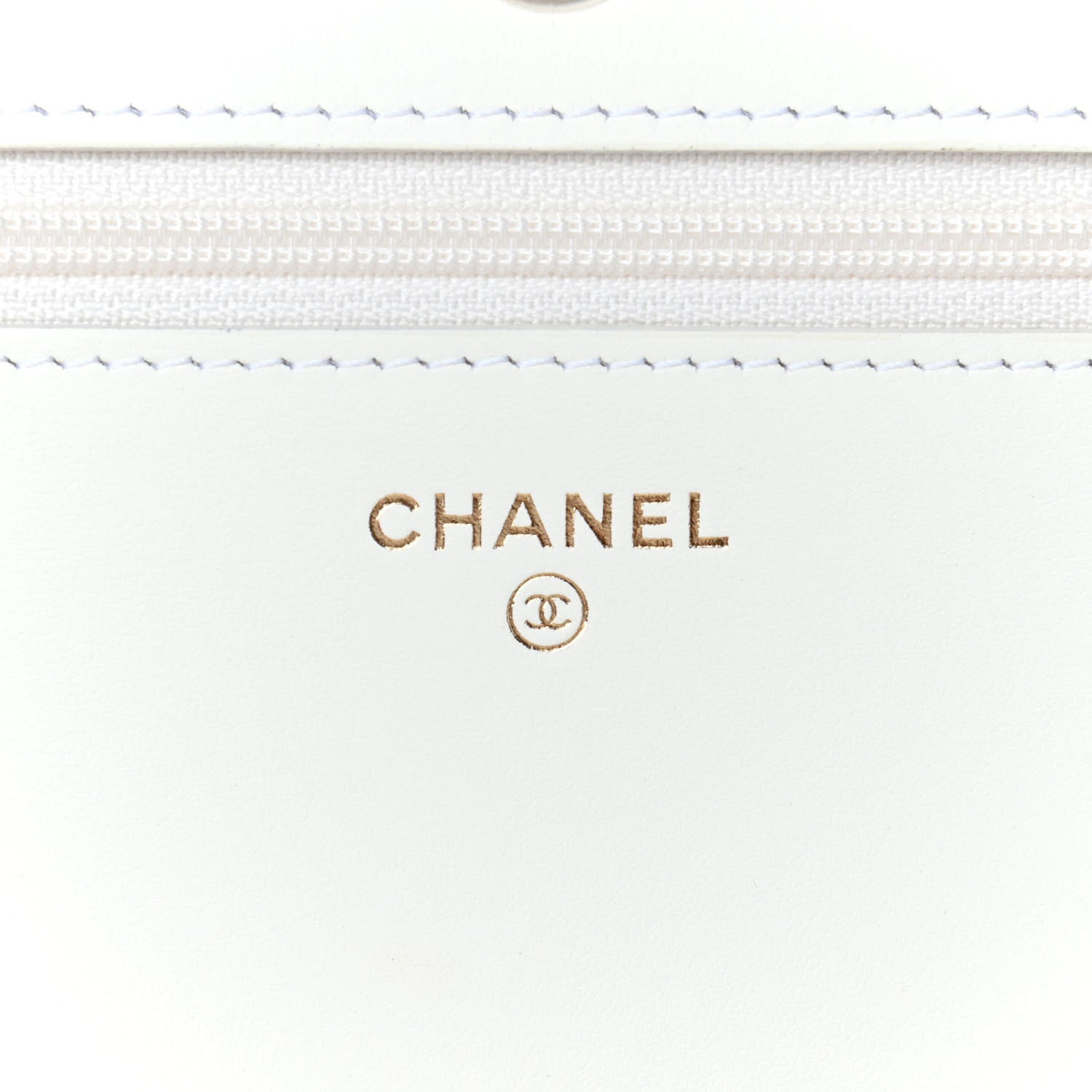 Chanel Caviar Quilted Boy Wallet On Chain WOC White 6 of 11