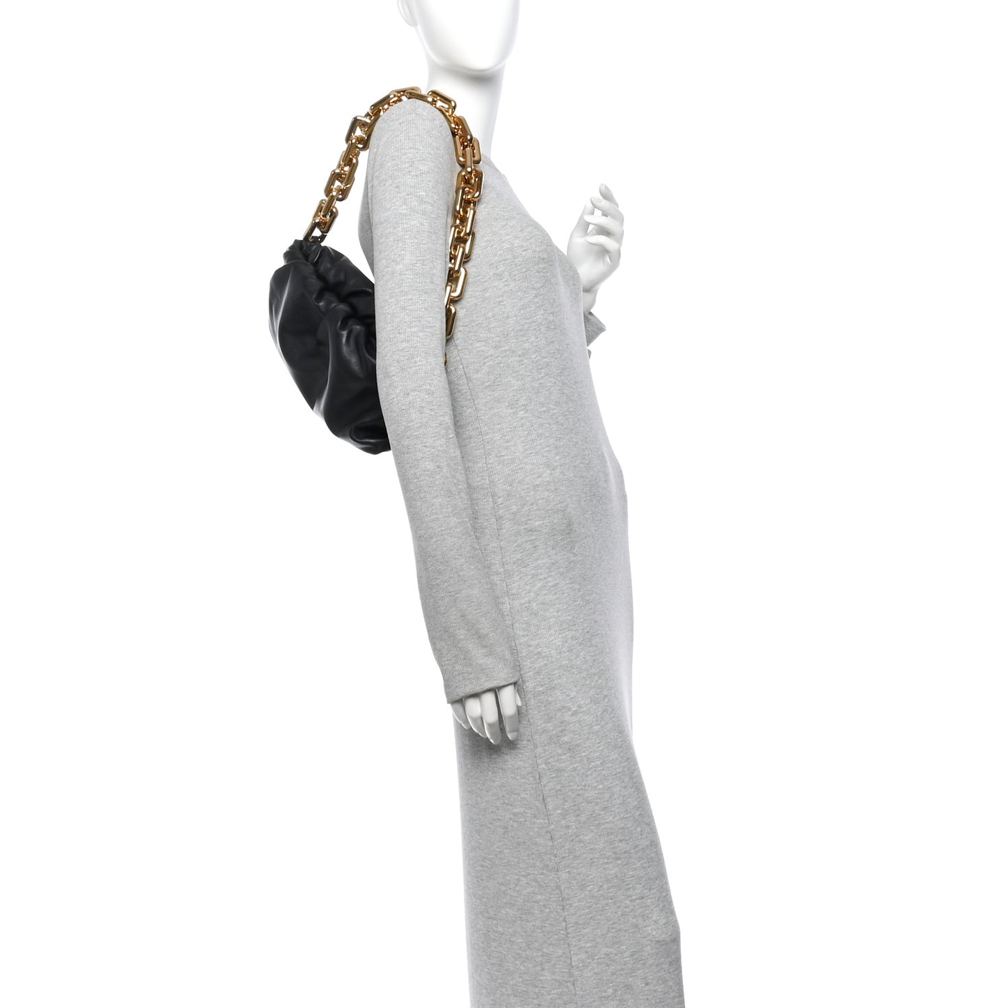 Calfskin The Pouch Chain Black