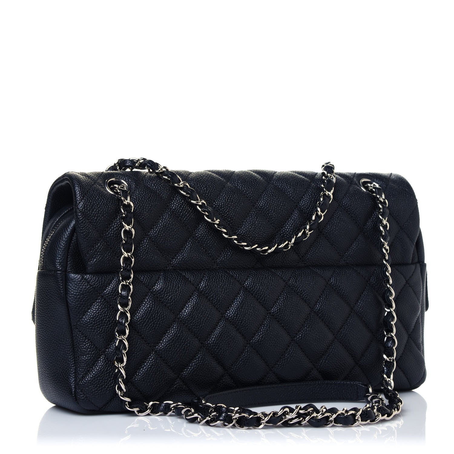 Chanel Caviar Quilted Jumbo Easy Flap Black 3 of 12