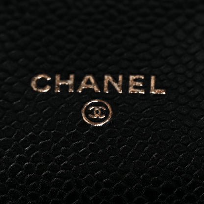 Chanel Caviar Quilted Travel Wallet Black 7 of 8