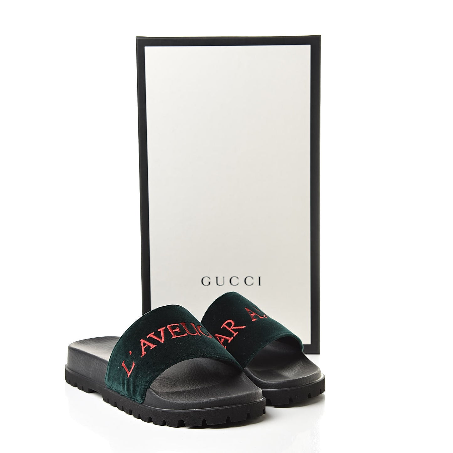 Velvet Aveugle Par Amour Mens Lug Sole Slide Sandals 7 Green