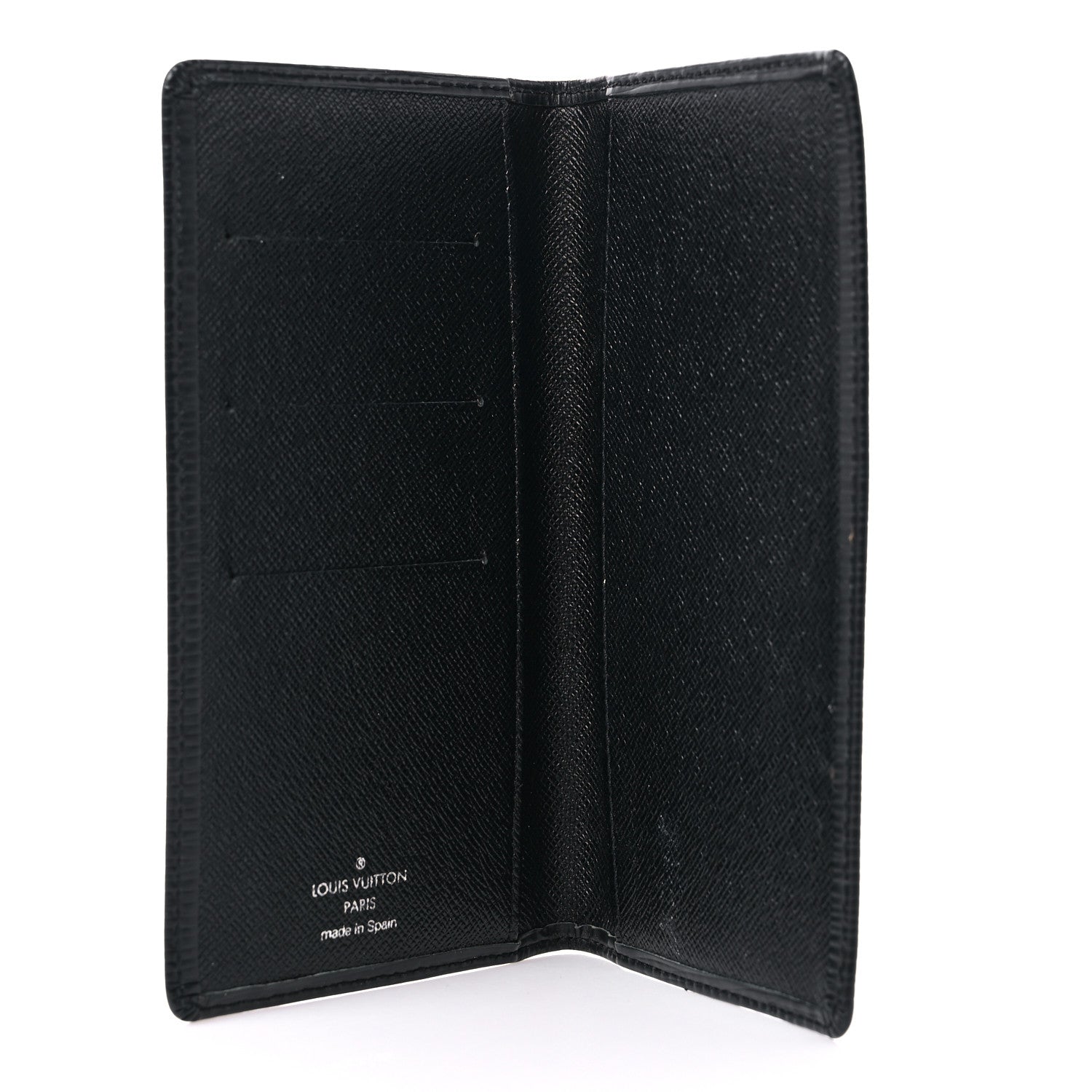 Louis Vuitton Epi Checkbook Organizer Wallet Black 5 of 13