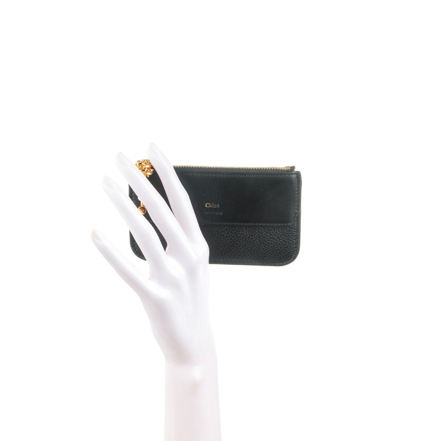 Chloe Grained Calfskin Joe Coin Purse Black 2 of 7
